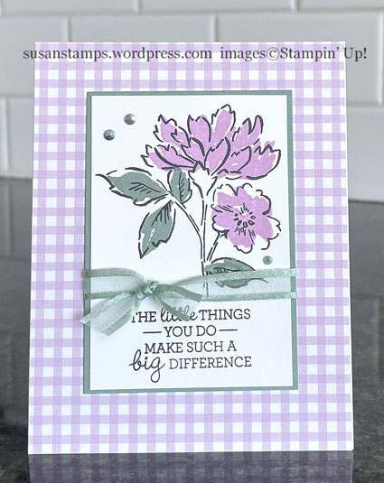 Stampin Hand Penned Petals