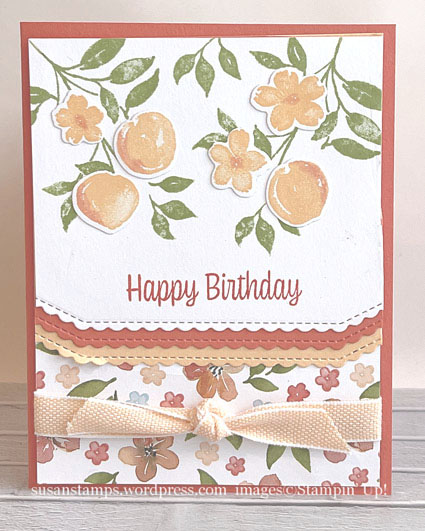 Stampin Up Sweet As A Peach
