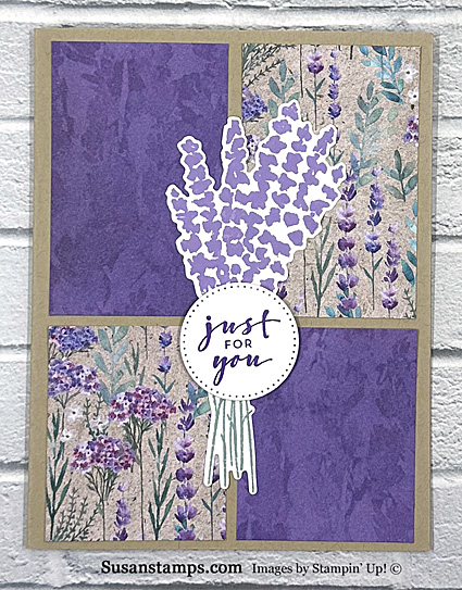 Stampin Up Painted Lavender